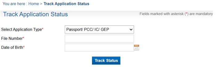 Application Status of PCC