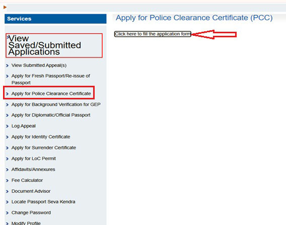 Apply for Police Clearance Certificate