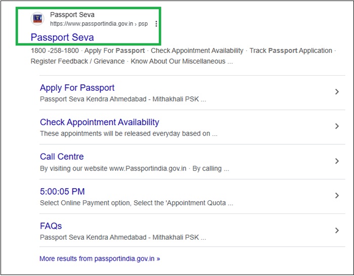  login Passport Seva Website