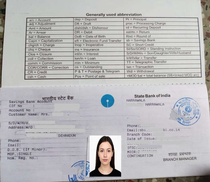 sbi passbook