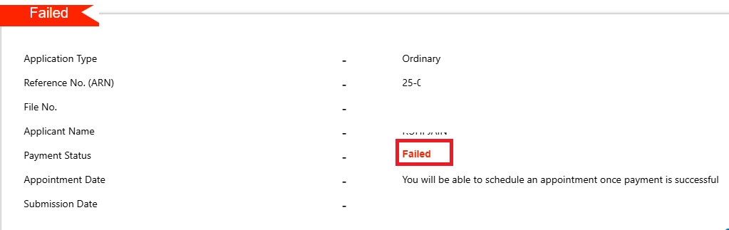 Failed Payment