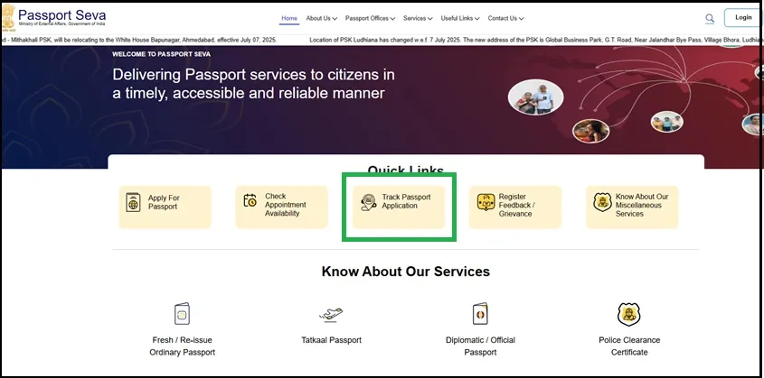 Track Application Status