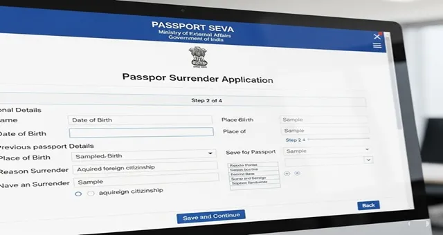 Passport Surrender Application
